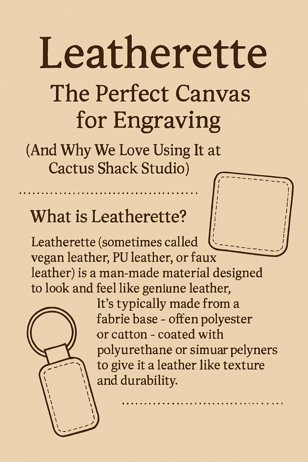 Leatherette: The Perfect Canvas for Engraving