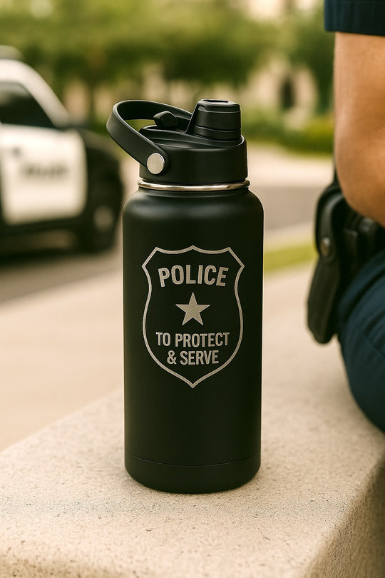32oz Hydro Sports Water Bottle – Dual 2-in-1 Lid, Vacuum Insulated Stainless Steel