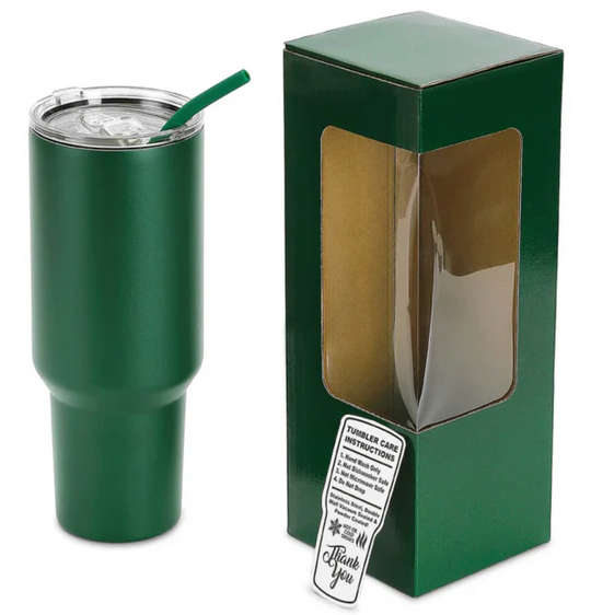 40 oz Engraved Tumbler | Double Insulated | Matching Silicone Straw | Optional Twist On and Off  Handle