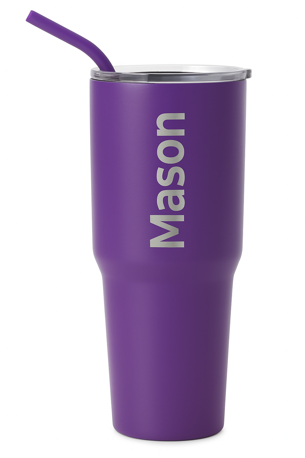 40 oz Engraved Tumbler | Double Insulated | Matching Silicone Straw | Optional Twist On and Off  Handle