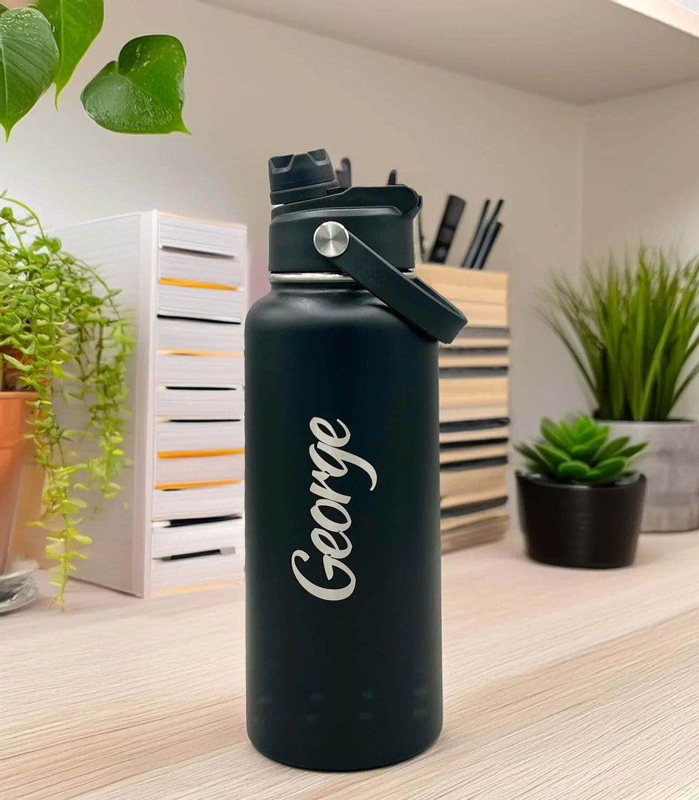32oz Engraved Tumbler | Dual Lid Chug/Sip  | Double Insulated | Carrying Handle