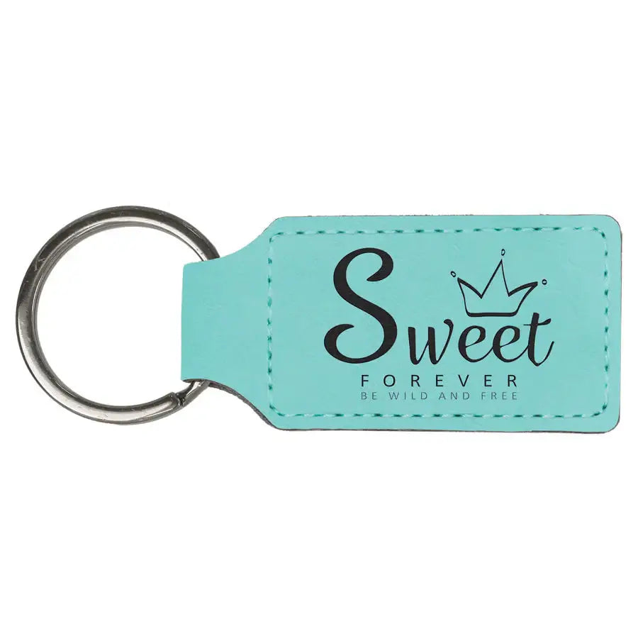 Keychain Custom Engraved Leatherette Deluxe