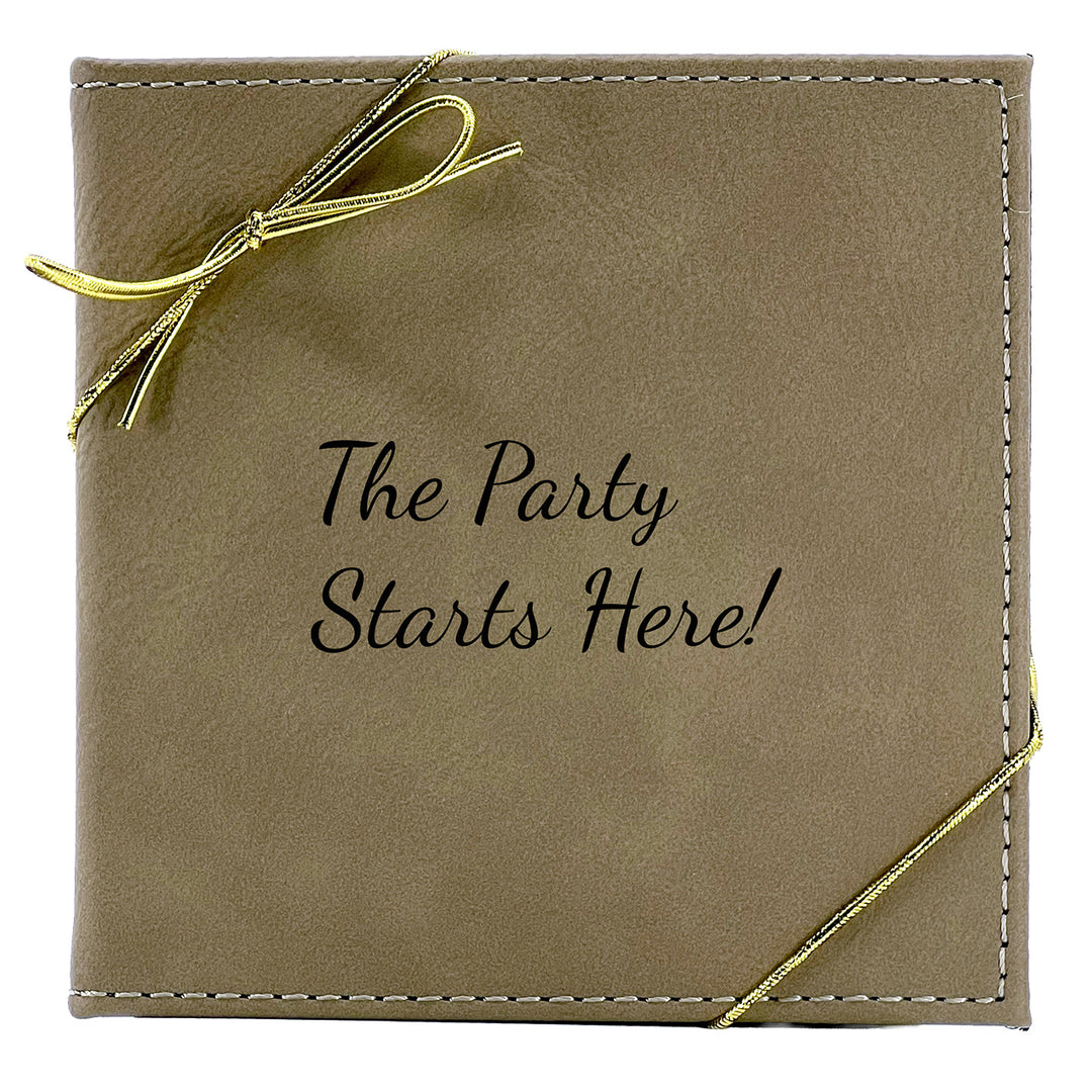Personalized Gift Box | Engraved Keepsake Box, Coaster & Keychain | Birthday, Graduation, Thank You, Employee, Wedding Gift