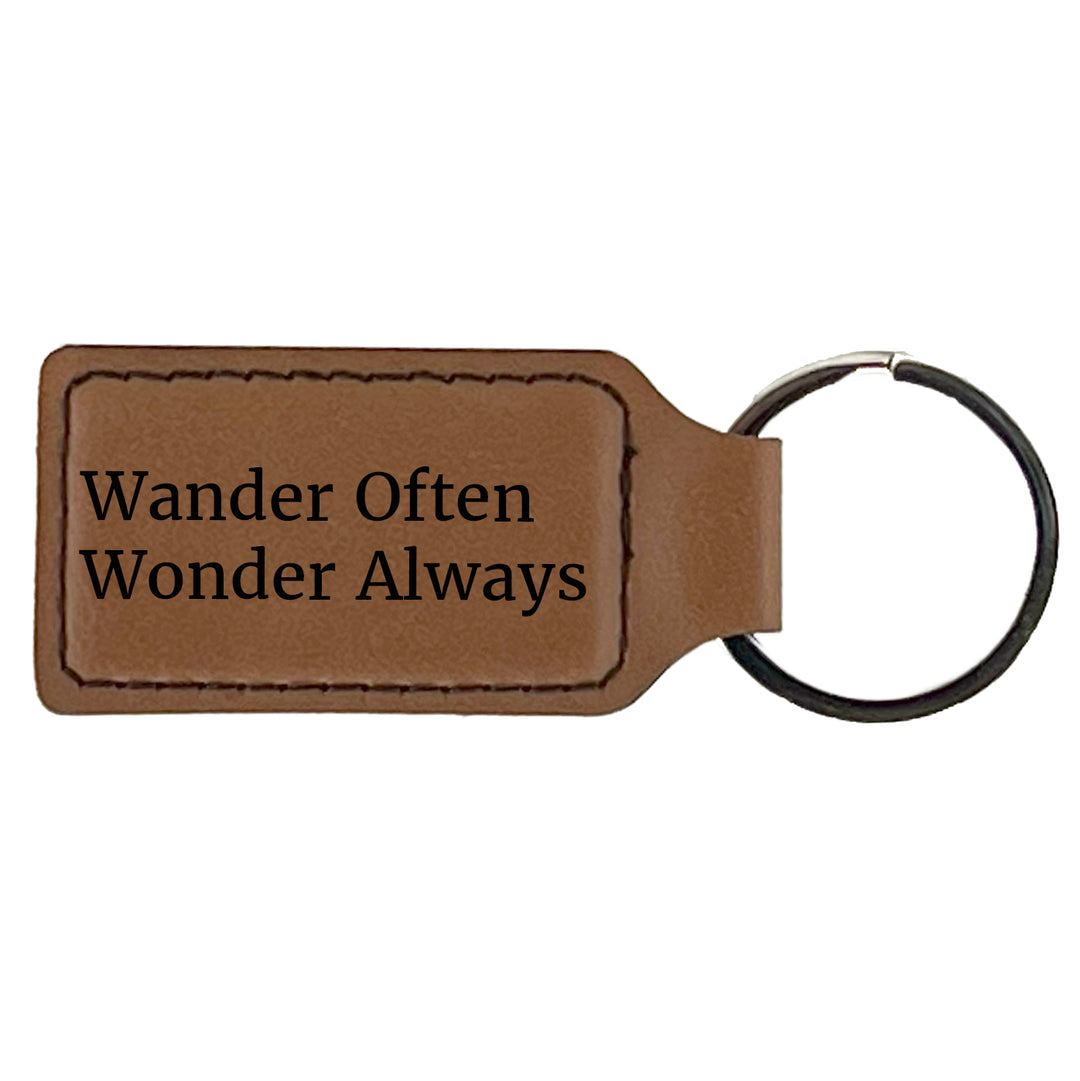 Engraved Leatherette Keychains – Personalized Key Rings, Bag Charms & Zipper Pulls