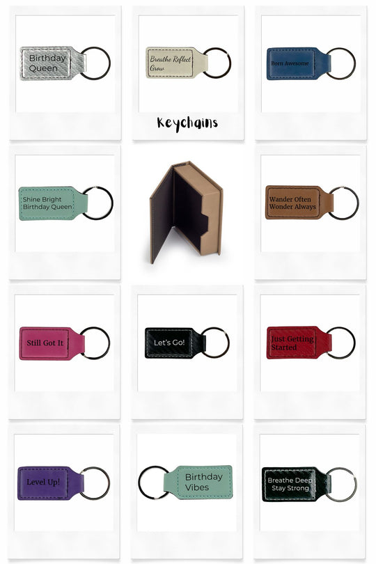 Personalized Gift Box | Engraved Keepsake Box, Coaster & Keychain | Birthday, Graduation, Thank You, Employee, Wedding Gift