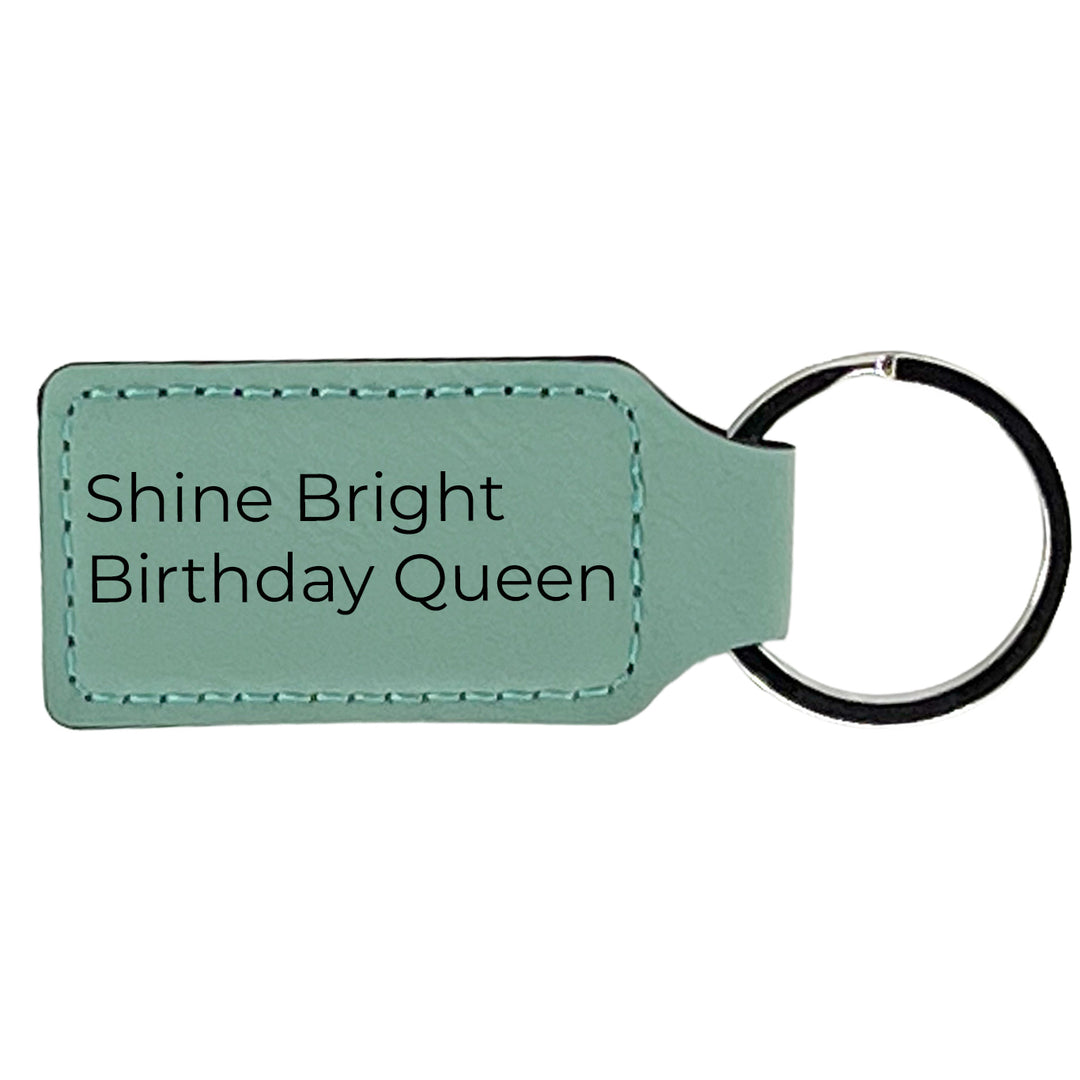 Engraved Leatherette Keychains – Personalized Key Rings, Bag Charms & Zipper Pulls