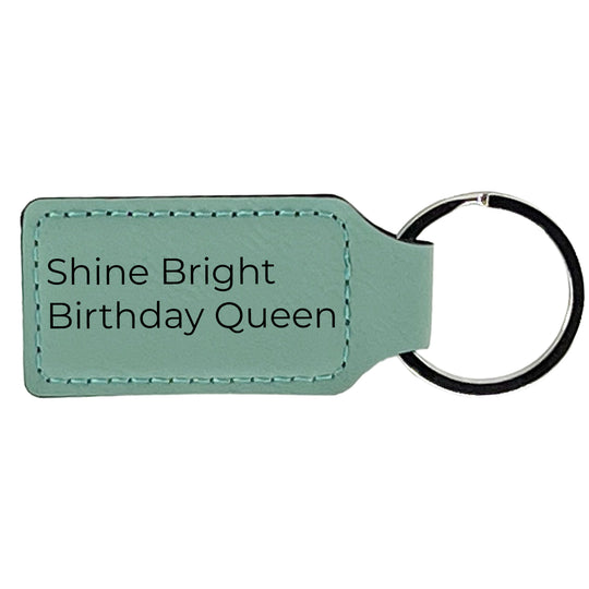 Engraved Leatherette Keychains – Personalized Key Rings, Bag Charms & Zipper Pulls