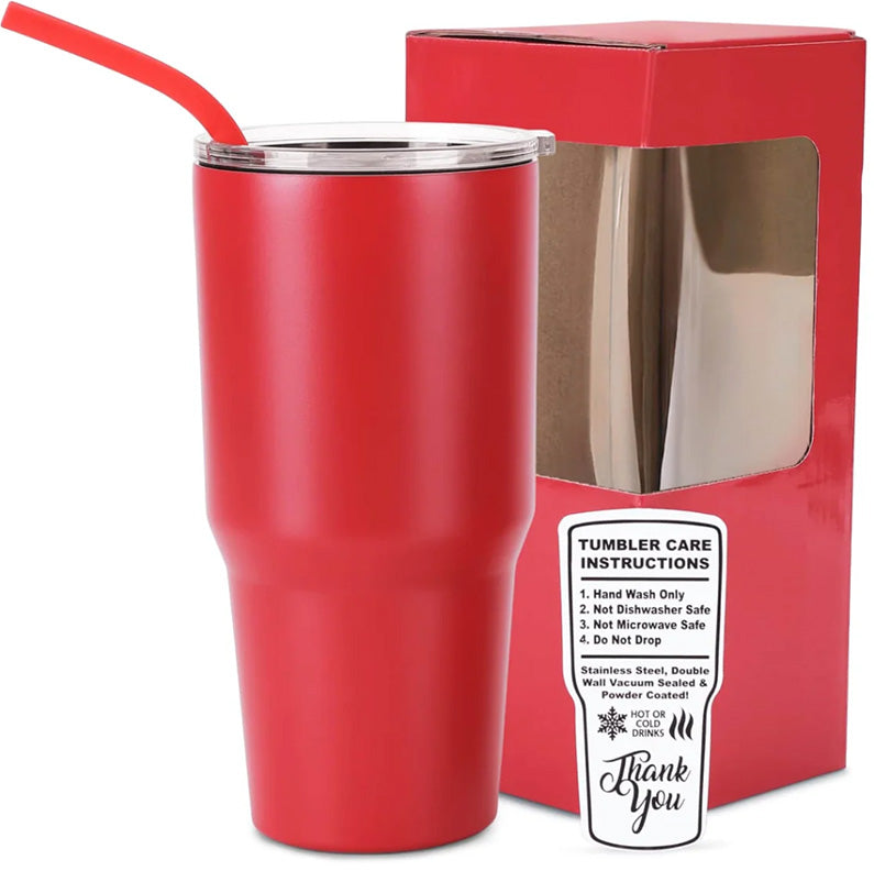 30 oz Engraved Tumbler | Double Insulated | Matching Silicone Straw | Optional Twist On and Off  Handle