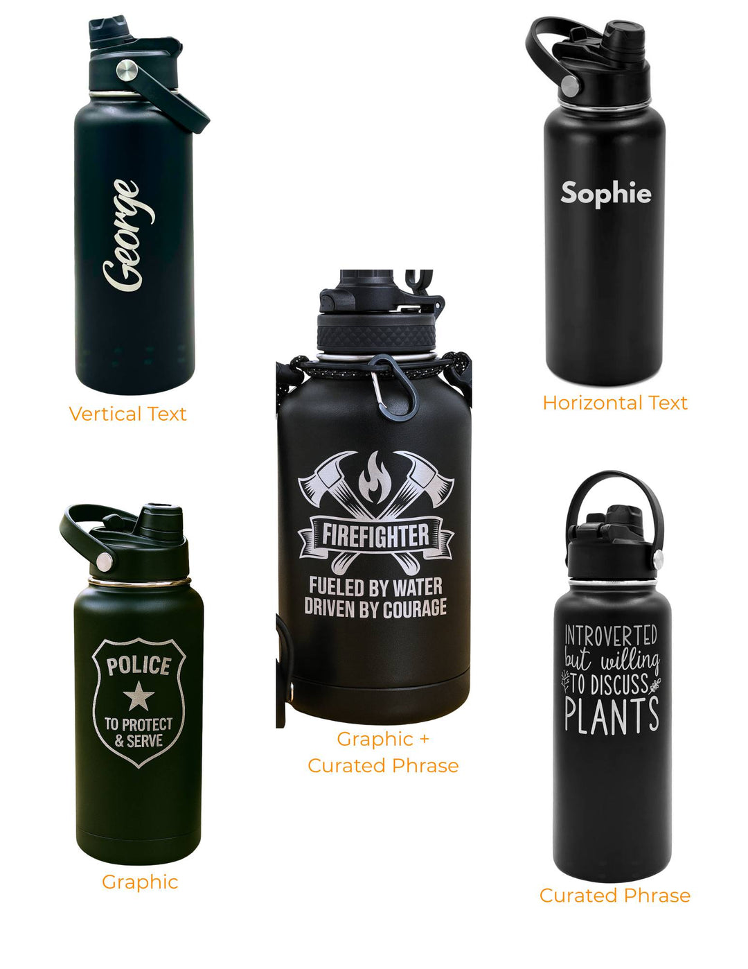 32oz Hydro Sports Water Bottle – Dual 2-in-1 Lid, Vacuum Insulated Stainless Steel