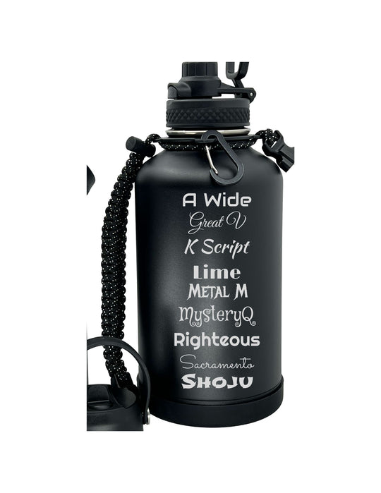 64 oz Personalized Engraved Tumbler – Custom Stainless Steel Water Jug