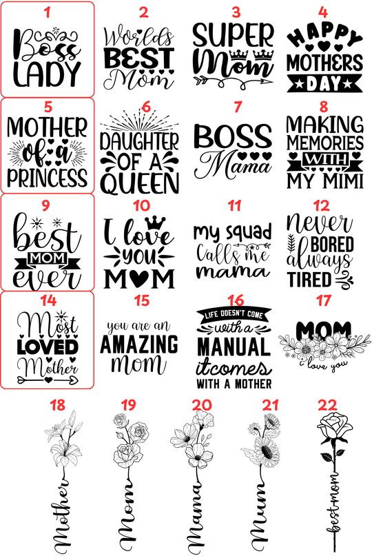 Gift Box for Mom | Engraved Tumbler with Keychain & Coaster | Personalized Gift for Mom, Birthday, Valentine's Day, New Mom, Baby Shower