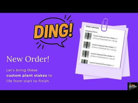 Custom Engraved Plant Stakes