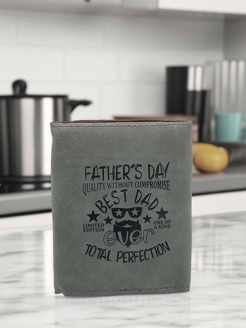Trifold Men's Wallet Custom Engraved
